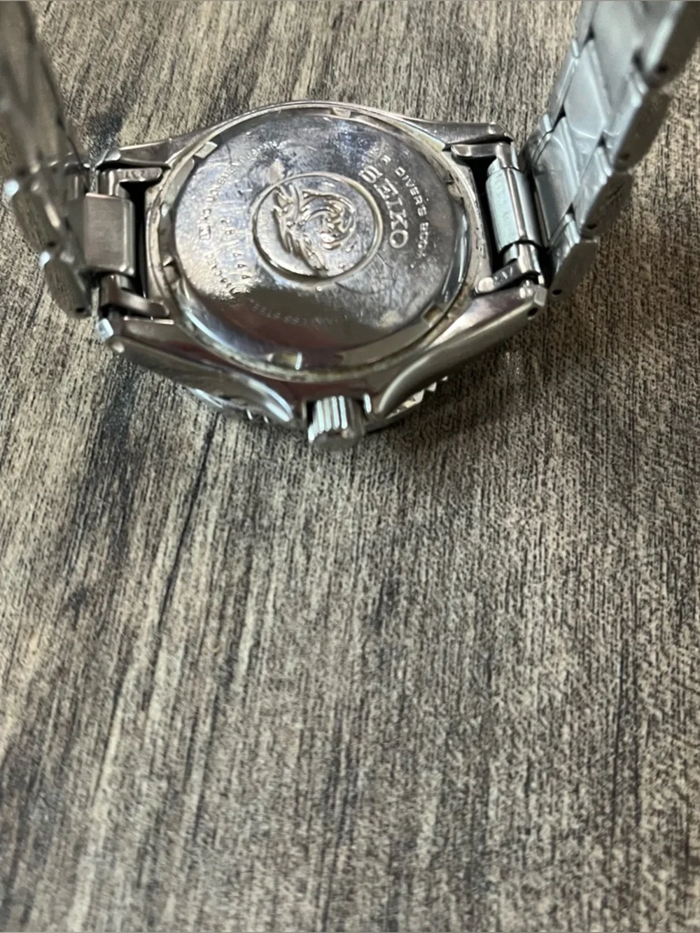 SEIKO Divers 200m V158-0AE0 Solar Stainless Steel Watch Made In Japan